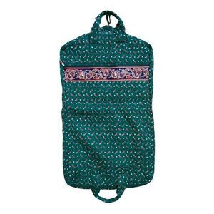 Vera Bradley GOLF GREEN Garment Travel Bag Retired Vintage 1995 EUC